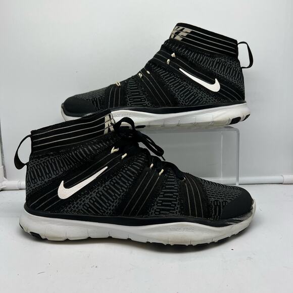 Nike Shoes Mens 8 Free Train Virtue Training 898052-001 Black White - Picture 1 of 8